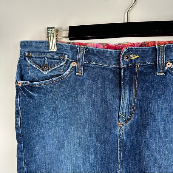 Lucky Brand by Gene Montesano Denim Midi Skirt - Picture 7 of 7